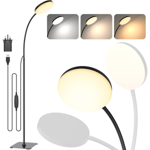 Mojimdo Led Floor Lamp, 10w Reading Standing Lamps With 3 Color Temperature & 5 Brightne Mojimdo Led Floor Lamp, 10w Reading Standing Lamps With 3 Color Temperature & 5 Brightne