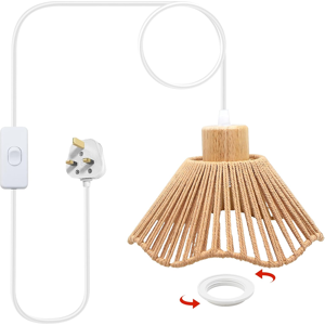 Does Not Apply 16.4ft Plug In Pendant Light, E27 Hanging Light With Plug In Cord, Vintage E26 L Does Not Apply 16.4ft Plug In Pendant Light, E27 Hanging Light With Plug In Cord, Vintage E26 L