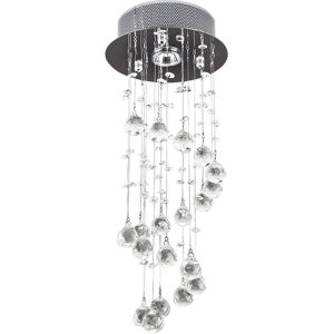 Homcom Crystal Spiral Rain Drop Ceiling Light - Ceiling Light Homcom Crystal Spiral Rain Drop Ceiling Light - Ceiling Light