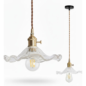 Does Not Apply Industrial Vintage Glass Pendant Lamp E27 Base Brass Finish Lamp Holder Retro Ce Does Not Apply Industrial Vintage Glass Pendant Lamp E27 Base Brass Finish Lamp Holder Retro Ce