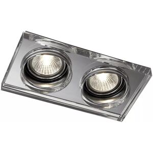 Litecraft Sapphire Recessed Downlight Tiltable Twin Spotlight - Clear Clearance Litecraft Sapphire Recessed Downlight Tiltable Twin Spotlight - Clear Clearance
