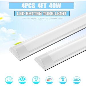 Kartols 4x 4ft 120cm Slim Led Batten Tube Light Ceiling Strip Bar For Garage Office Shop Kartols 4x 4ft 120cm Slim Led Batten Tube Light Ceiling Strip Bar For Garage Office Shop