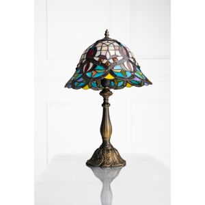 K Living Kliving 12\" Barking E27-60w Antique Brass Tiffany Table Lamp/stained Glass Shade K Living Kliving 12\" Barking E27-60w Antique Brass Tiffany Table Lamp/stained Glass Shade