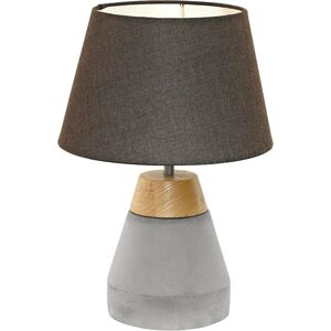 Eglo Bedside Lamp Tarega, Side Table Light Made Of Steel, Wood, Concrete And Fab Eglo Bedside Lamp Tarega, Side Table Light Made Of Steel, Wood, Concrete And Fab