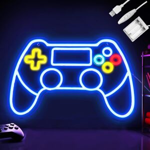 Gamepad Neon Sign, Battery Or Usb Powered For Gaming Room Decor, Adjustable Brig Gamepad Neon Sign, Battery Or Usb Powered For Gaming Room Decor, Adjustable Brig