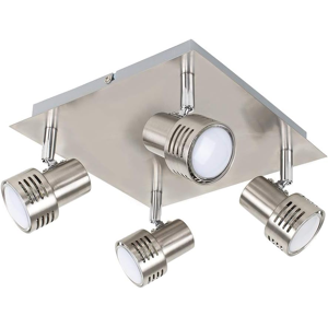 Does Not Apply Modern Chrome 4 Way Gu10 Square Ceiling Spotlight - Complete With Thermal Plas Does Not Apply Modern Chrome 4 Way Gu10 Square Ceiling Spotlight - Complete With Thermal Plas