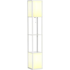 Homcom White Dual Light Floor Lamp - Floor Lighting for Living Room, Bedroom Homcom White Dual Light Floor Lamp - Floor Lighting for Living Room, Bedroom