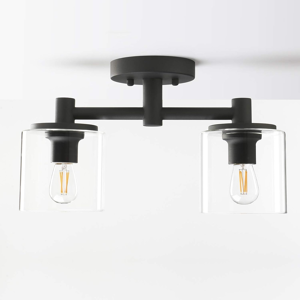 Does Not Apply Industrial Edison Glass Ceiling Lights, 2 Glass Pendant Light Fitting, Loft Bar Does Not Apply Industrial Edison Glass Ceiling Lights, 2 Glass Pendant Light Fitting, Loft Bar