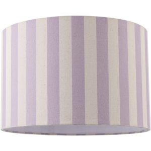 Happy Homewares Lavender Lilac And Oatmeal Linen Striped Lamp Shade With Fabric Inner By Happ... Happy Homewares Lavender Lilac And Oatmeal Linen Striped Lamp Shade With Fabric Inner By Happ...