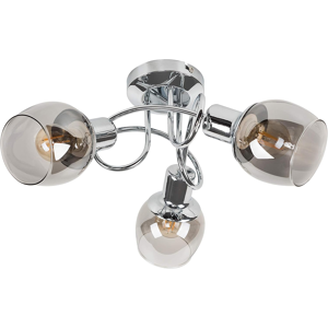Does Not Apply Modern 3 Way Silver Chrome Swirl Arm Twist Design Ceiling Light With Smoked Gl Does Not Apply Modern 3 Way Silver Chrome Swirl Arm Twist Design Ceiling Light With Smoked Gl