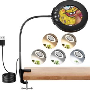 Nazano Magnifying Glass With Light And Stand, 10x Magnifying Lamp, 3 Adjustable Nazano Magnifying Glass With Light And Stand, 10x Magnifying Lamp, 3 Adjustable