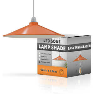 Does Not Apply Orange Metal Lampshade 40cm Retro Disc Shape Easy Fit Ceiling Pendant Light Shad Does Not Apply Orange Metal Lampshade 40cm Retro Disc Shape Easy Fit Ceiling Pendant Light Shad