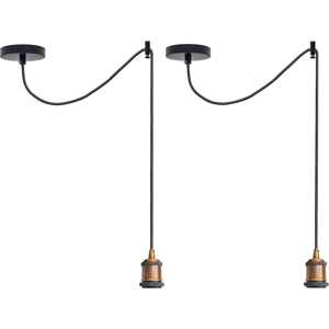 Does Not Apply 2 Pack Vintage Industrial Spider Ceiling Pendant Light 195cm Adjustable Black 3- Does Not Apply 2 Pack Vintage Industrial Spider Ceiling Pendant Light 195cm Adjustable Black 3-