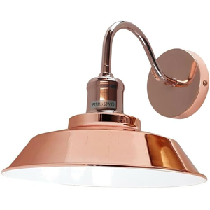 Does Not Apply Swan Neck Arm Wall Sconces,18cm X 22cm Metal Cone Shade Wall Light E27 Edison Sc Does Not Apply Swan Neck Arm Wall Sconces,18cm X 22cm Metal Cone Shade Wall Light E27 Edison Sc