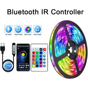 Rgb Led Strip Lights 5050 Bluetooth App Control Color Changing Flexible Lamp Rgb Led Strip Lights 5050 Bluetooth App Control Color Changing Flexible Lamp