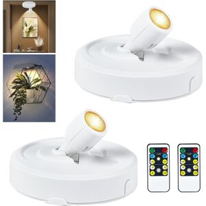 Pack Of 2 Battery Operated Led Headlights, Picture Spot Lights, Indoor Headlight Pack Of 2 Battery Operated Led Headlights, Picture Spot Lights, Indoor Headlight