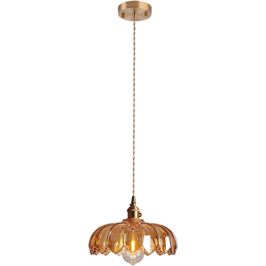 Does Not Apply Glass Pendant Light Fixtures Lotus Lamp Shade And E27 Brass Socket Ceiling Light Does Not Apply Glass Pendant Light Fixtures Lotus Lamp Shade And E27 Brass Socket Ceiling Light