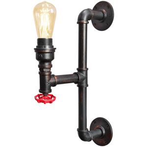 Long Life Lamp Company Vintage Industrial Rustic Handle Style Wall Light Metal Waterpipe Lamp M0187 Long Life Lamp Company Vintage Industrial Rustic Handle Style Wall Light Metal Waterpipe Lamp M0187