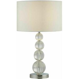 Searchlight Louis 1 Light Table Lamp Chrome And Acrylic With White Shade 1668cc Searchlight Louis 1 Light Table Lamp Chrome And Acrylic With White Shade 1668cc