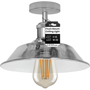 Does Not Apply Vintage Semi Flush Mount Industrial Ceiling Light Industrial Metal 22cm Lampshad Does Not Apply Vintage Semi Flush Mount Industrial Ceiling Light Industrial Metal 22cm Lampshad