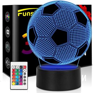 Football Night Light - 3d Football Illusion Lamp, 16 Color Change Remote Control Football Night Light - 3d Football Illusion Lamp, 16 Color Change Remote Control