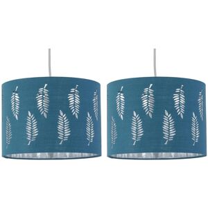 Firstchoicelighting Set Of 2 Teal Leaf 30cm Easy Fit Ceiling Light Shade Pendant Lightshades Firstchoicelighting Set Of 2 Teal Leaf 30cm Easy Fit Ceiling Light Shade Pendant Lightshades