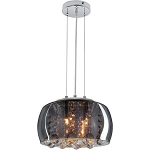 Modern Crystal Droplet Pendant Light Smoked Grey Glass Ceiling Lamp Shade Drum H Modern Crystal Droplet Pendant Light Smoked Grey Glass Ceiling Lamp Shade Drum H