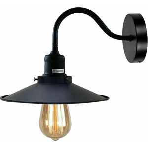 Does Not Apply Vintage Retro Industrial Black Wall Sconce Light Swan Neck Arm Wall Lamp Shade W Does Not Apply Vintage Retro Industrial Black Wall Sconce Light Swan Neck Arm Wall Lamp Shade W