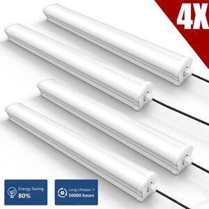 Gowtall 4x 4ft Led Strip Light Batten Tube Light Garage Ceiling Lamp Office Shop 6500k Gowtall 4x 4ft Led Strip Light Batten Tube Light Garage Ceiling Lamp Office Shop 6500k