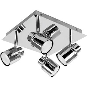 Does Not Apply Modern Polished Chrome Square Plate Adjustable Ip44 Bathroom 4 Way Ceiling Spo Does Not Apply Modern Polished Chrome Square Plate Adjustable Ip44 Bathroom 4 Way Ceiling Spo