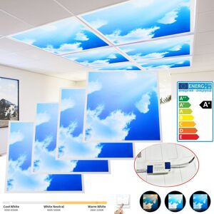 Kartols 4x 90w Sky Cloud Pattern Led Flat Slim Panel Light Ceiling Lamp 600x600mm+driver Kartols 4x 90w Sky Cloud Pattern Led Flat Slim Panel Light Ceiling Lamp 600x600mm+driver