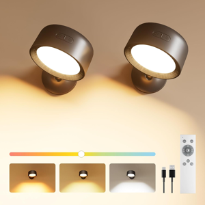 Does Not Apply Led Indoor Wall Lamp, 2 Pack Wall Light 18 Colors, 4 Brightness Levels, 8000mah Does Not Apply Led Indoor Wall Lamp, 2 Pack Wall Light 18 Colors, 4 Brightness Levels, 8000mah