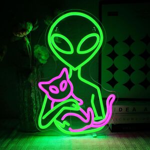 Alien Neon Light Sign - Cat Neon Sign For Wall Decor Alien Neon Wall Light Usb L Alien Neon Light Sign - Cat Neon Sign For Wall Decor Alien Neon Wall Light Usb L