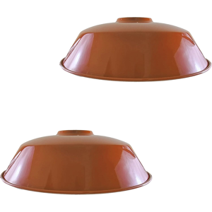 Does Not Apply Retro Style 2 Pcs Orange Metal Ceiling Light Shade 36cm Easy Fit Modern Hanging Does Not Apply Retro Style 2 Pcs Orange Metal Ceiling Light Shade 36cm Easy Fit Modern Hanging