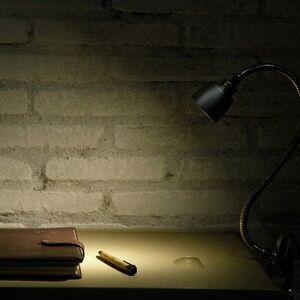 Luminturs Led Clamp Table Reading Light Flexible Pipe Bedroom Bedside Lamp Button Plug-In Luminturs Led Clamp Table Reading Light Flexible Pipe Bedroom Bedside Lamp Button Plug-In