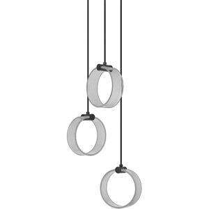 Osram Decor Circle 3 X Pendant Ceiling Light Pl 20w Click Cct Black Osram Decor Circle 3 X Pendant Ceiling Light Pl 20w Click Cct Black