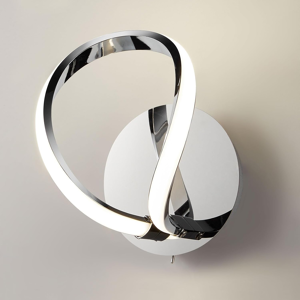 Does Not Apply Halo Modern Led Wall Light With Toggle Switch, Polished Chrome Finish, 12 Watts Does Not Apply Halo Modern Led Wall Light With Toggle Switch, Polished Chrome Finish, 12 Watts