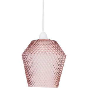Does Not Apply Glass Easy Fit Ceiling Lightshade Or Pendant Shade, Pink Textured Glass, Height Does Not Apply Glass Easy Fit Ceiling Lightshade Or Pendant Shade, Pink Textured Glass, Height