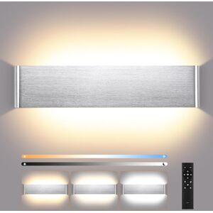 18w Indoor Dimmable Wall Light With Remote Control, Dimmable Led Wall Lamp Moder 18w Indoor Dimmable Wall Light With Remote Control, Dimmable Led Wall Lamp Moder