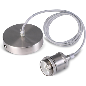 Does Not Apply Vintage Pendant Light Fitting, Modern Retro Industrial Style Satin Nickle E27 La Does Not Apply Vintage Pendant Light Fitting, Modern Retro Industrial Style Satin Nickle E27 La