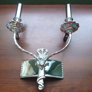 Litecraft Carmen Wall Light Edwardian Styled 2 Arm - Polished Chrome Clearance Litecraft Carmen Wall Light Edwardian Styled 2 Arm - Polished Chrome Clearance