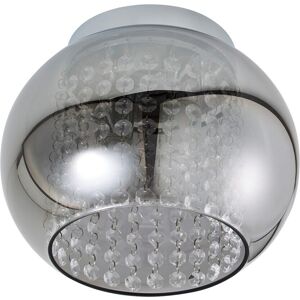 Litecraft Seren Ceiling Light Bathroom Flush With Smoke Shade - Chrome Clearance Litecraft Seren Ceiling Light Bathroom Flush With Smoke Shade - Chrome Clearance