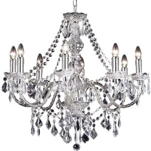 Loops Chrome 8-Light Vintage Chandelier - Ceiling Light Loops Chrome 8-Light Vintage Chandelier - Ceiling Light