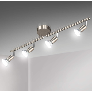 Does Not Apply Led Ceiling Light Rotatable, 4 Way Led Ceiling Spotlight, Matt Nickel & Swivelli Does Not Apply Led Ceiling Light Rotatable, 4 Way Led Ceiling Spotlight, Matt Nickel & Swivelli
