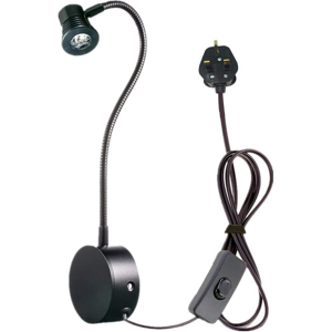 Does Not Apply 3w Wall Mounted Flexible Gooseneck Led Reading Light With Plug & Switch For Bedr Does Not Apply 3w Wall Mounted Flexible Gooseneck Led Reading Light With Plug & Switch For Bedr