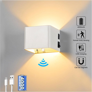 Does Not Apply Battery Wall Light Indoor With Motion Sensor, 4000 Mah Rechargeable Wall Lamp Wi Does Not Apply Battery Wall Light Indoor With Motion Sensor, 4000 Mah Rechargeable Wall Lamp Wi