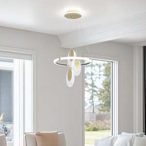 Does Not Apply Modern Chandeliers Ceiling Lights: 1 Ring Circle Led Pendant Lighting With 3 Han Does Not Apply Modern Chandeliers Ceiling Lights: 1 Ring Circle Led Pendant Lighting With 3 Han