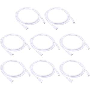 Does Not Apply 1.5m / 4.9ft Led Lamp Power Cord, 4 Pack White Double End 3 Pin Cable Connector, Does Not Apply 1.5m / 4.9ft Led Lamp Power Cord, 4 Pack White Double End 3 Pin Cable Connector,
