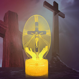 Does Not Apply Jesus 3d Illusion Lamp,jesus Cross Night Light, Lighted Cross,jesus' Birthday De Does Not Apply Jesus 3d Illusion Lamp,jesus Cross Night Light, Lighted Cross,jesus' Birthday De