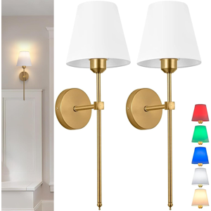 Does Not Apply Battery Operated Wall Light Set Of 2,fabric Wall Sconce Adjustable Angle Lightin Does Not Apply Battery Operated Wall Light Set Of 2,fabric Wall Sconce Adjustable Angle Lightin